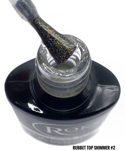 Фінішне покриття ROKS Top із шимером 8мл без липкого шару №2