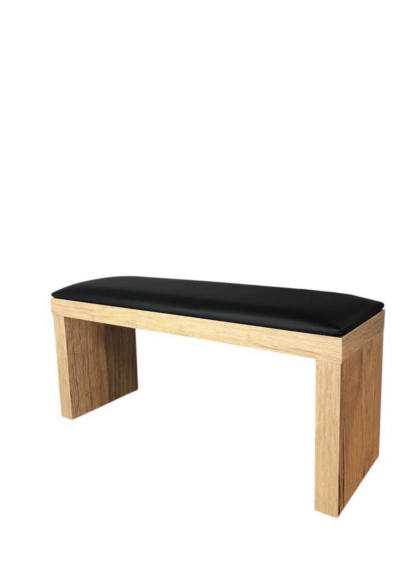 Підлокітник чорний на дерев'яній ніжці