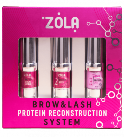 ZOLA НАБІР ДЛЯ ЛАМІНУВАННЯ NEW BROW&LASH PROTEIN RECONSTRUCTION SYSTEM