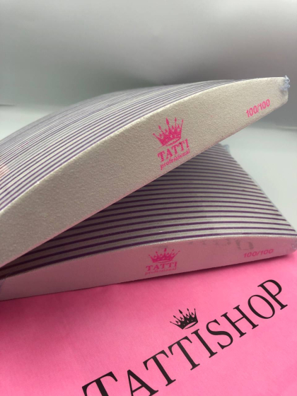 Пилка для нігтів TATTI PROFESSIONAL, напівмісяць,  150/ 150 гріт