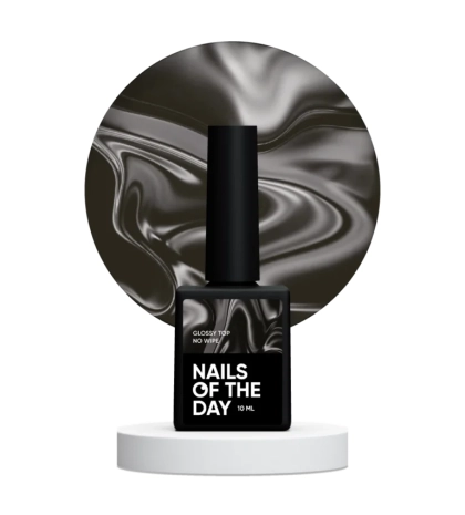NAILSOFTHEDAY Glossy top no wipe – глянцевий топ без липкого шару та з уф-фільтрами, 10 мл