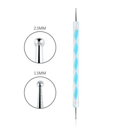 Дотц, блакитний принт размер: 1.5мм, 2 мм