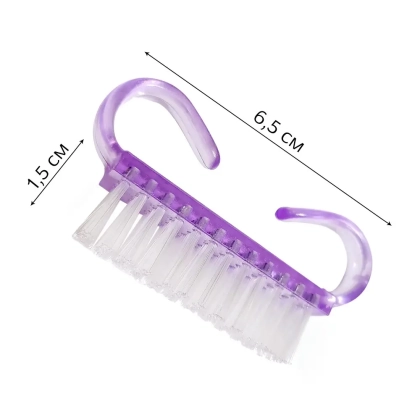 Щітка для видалення пилу, для нігтів маленька фіолетова