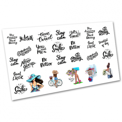 Наклейка для ногтей водная S 2201