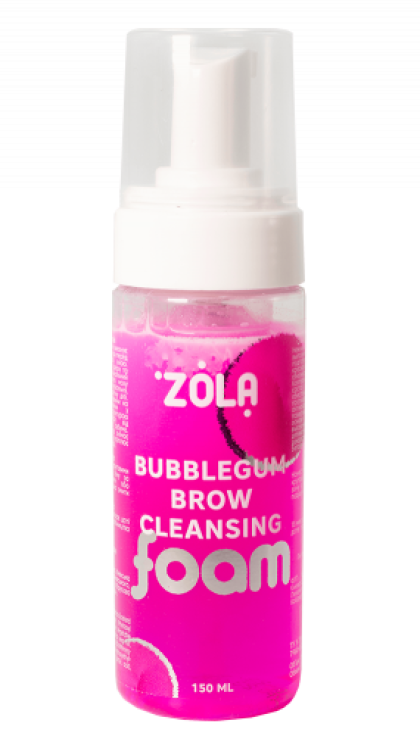 ZOLA ПЕНА ДЛЯ БРОВ ОЧИЩАЮЩАЯ РОЖЕВАЯ BUBBLEGUM BROW CLEANSING 150 МЛ