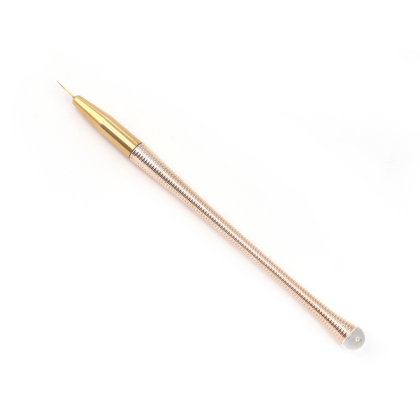 Кисть для рисования золотая ручка с камнем GF, 0
