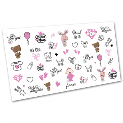 Наклейка для ногтей водная S 3053