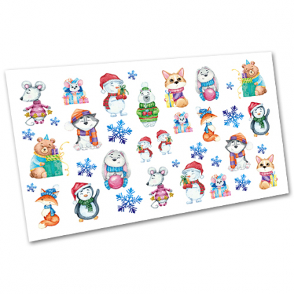 Наклейка для ногтей водная S 3290