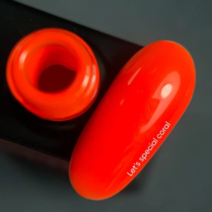 NAILSOFTHEDAY Let’s special Coral – особливий кораловий гель лак, що перекривається в один шар, 10 мл