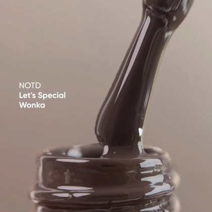 NAILSOFTHEDAY Let’s special Wonka — пильно—коричневий гель–лак для нігтів, що перекриває в один шар, 10 мл