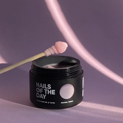NAILSOFTHEDAY Polygel nude 03 — Полігель блідно-рожевий дрібнозернистий, 30 гм