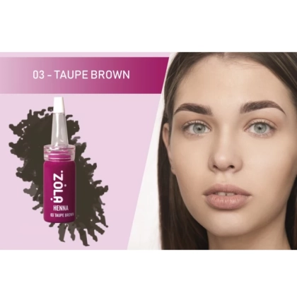 ZOLA Хна для бровей, Taupe Brown №3, 10 гр