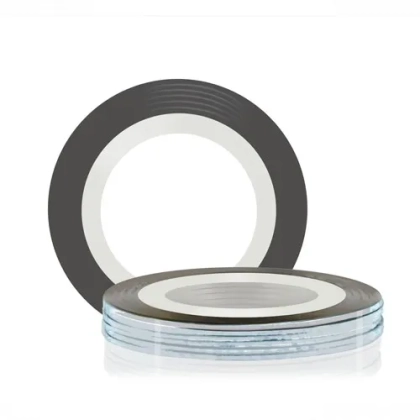 Стрічка для дизайну тоненька, 1 мм срібло