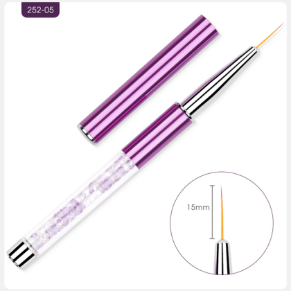 Кисть тоненькая, с инкрустацией № 27