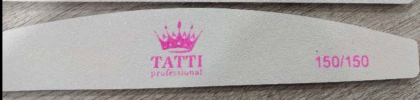 Пилка для нігтів TATTI PROFESSIONAL, напівмісяць,  150/ 150 гріт