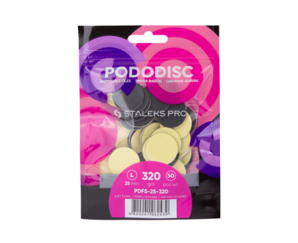 Змінні файли на м’якій основі для педикюрного диска Pododisc Staleks Pro L, 320 грит (50 шт)
