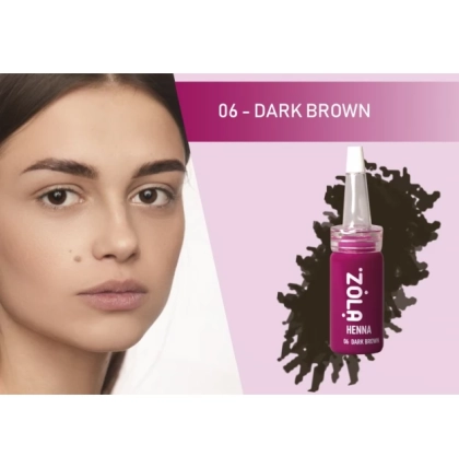 ZOLA Хна для брів, Dark Brown № 6, 5 г