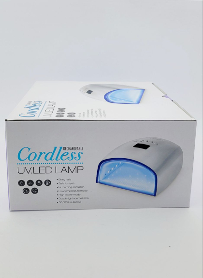 ЛАМПА ДЛЯ НОГТОВ LED/UV 66W С ДИСПЛЕЕМ, CORDLESS RECHARGEABLE S10, WHITE