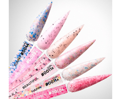 База кольорова DNKA Cover base №010А Lovely рожева з поталлю, 12 мл