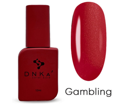 База кольорова DNKA Cover base №002 Gambling червона з мікроблиском, 12 мл