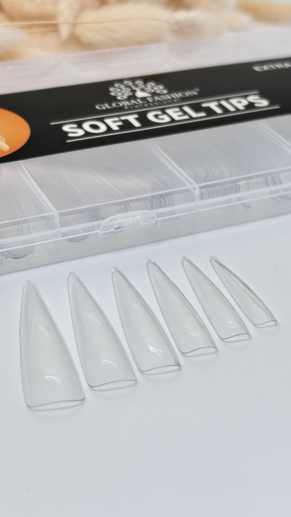 Гелевые типсы стилет 240 шт GLOBAL