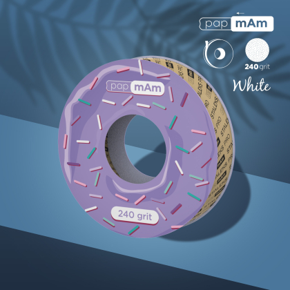 Запасний блок файл-стрічки papmAm білий EXPERT для пластикової котушки STALEKS PRO 240 грит