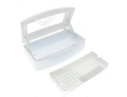 Контейнер для манікюрних інструментів, 0.5 літрів білий