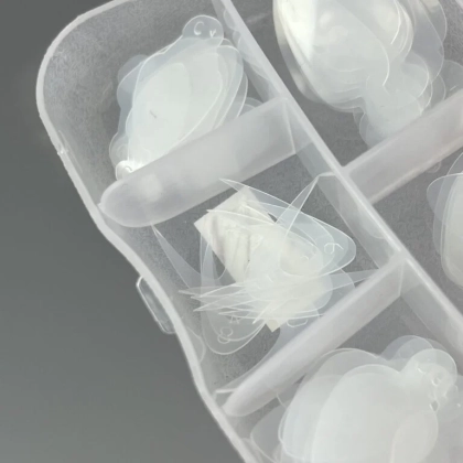 NAILSOFTHEDAY French tips guide (Type 9) – силиконовые трафареты для верхних форм, 60 шт.