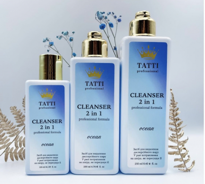 Cleanser 2 in 1  для зняття липкого шару TATTI professiona 125 ml Аромат: Океан