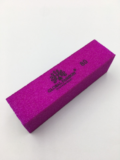 Баф для ногтей кирпич 80 грит, цвет фиолетовый