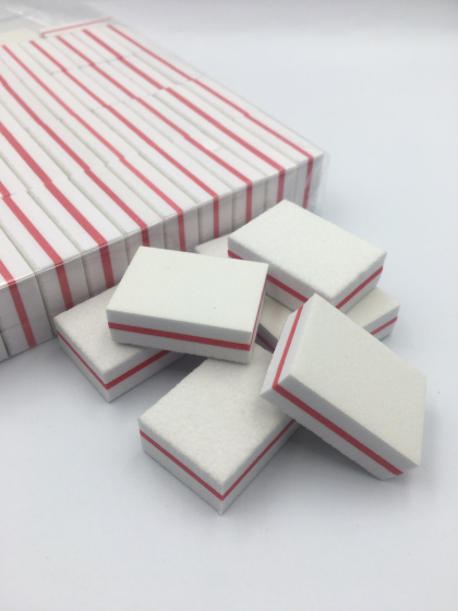 Баф для нігтів малий 100/180 гріт  колір: білий