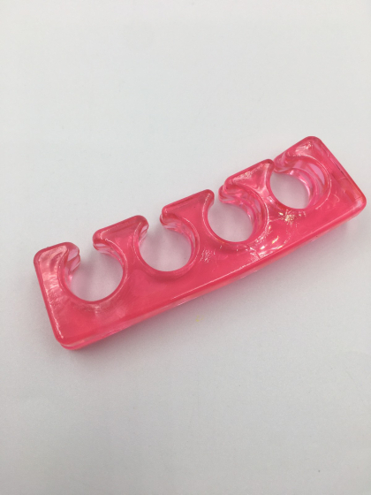 Разделители для пальцев ног, розовые силиконовые 1 пара