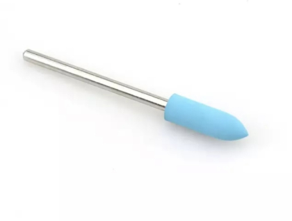 Насадка силиконовая, 800  грит, голубая, цилиндр закругленный