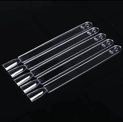 Типсы для образцов на кольце, квадрат форма, 50 штук, прозрачные