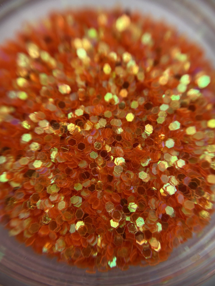 Пластівці для дизайну, маленькі колір: помаранчевий з переливами