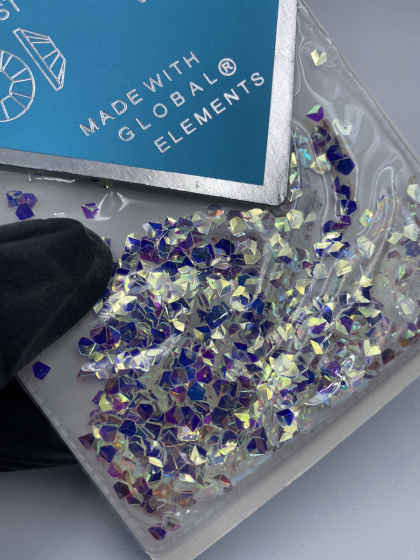 3 Д луска дракона, перламутр хамелеон ромби