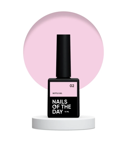 NAILSOFTHEDAY Bottle gel 02 – надміцний гель (блідно-рожевий), 10 мл