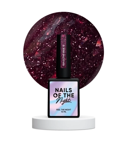NAILSOFTHENIGHT Reflective base 12 — камуфляжная светоотражающая база с шиммером, 10 мл