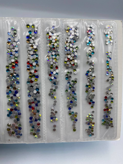 Камінці, аналог SWAROVSKI, колір мікс