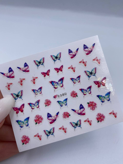 Слайдеры самоклеящиеся для дизайна 1 шт., бабочки 4