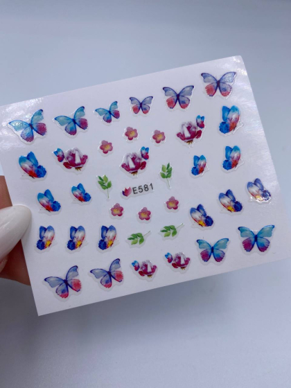 Слайдеры самоклеящиеся для дизайна 1 шт., бабочки 9