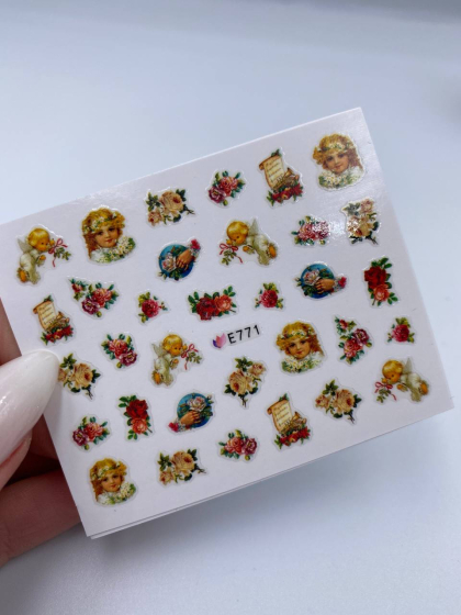 Слайдеры самоклеящиеся для дизайна 1 шт., ангелы 3