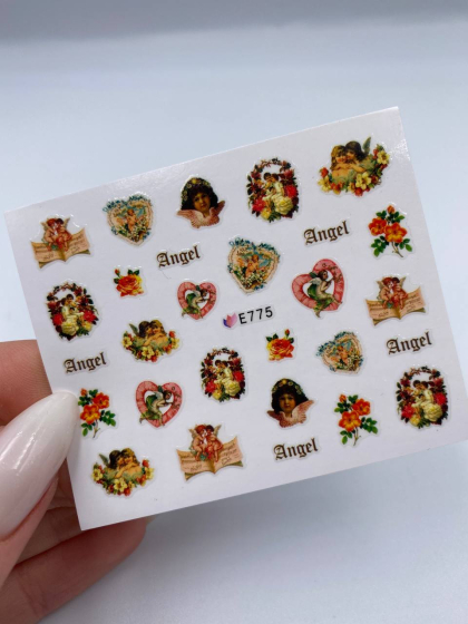 Слайдери самоклеючі для дизайну 1 шт., ангели 8