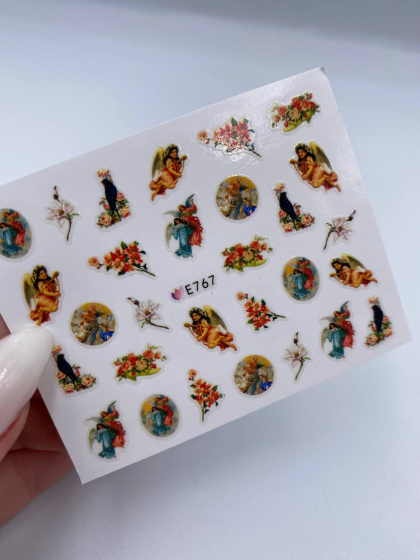 Слайдери самоклеючі для дизайну 1 шт., ангели 6