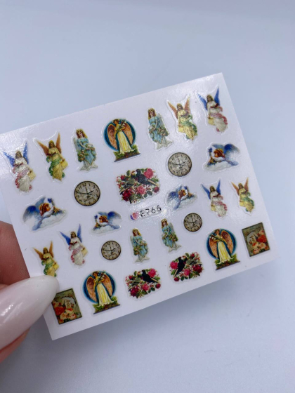 Слайдери самоклеючі для дизайну 1 шт., ангели 10