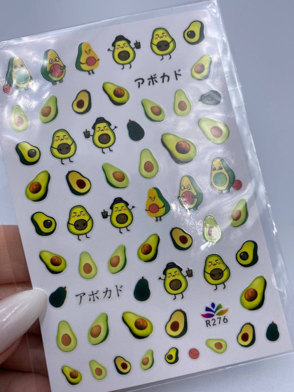 Слайдеры самоклеящиеся для дизайна 1 шт., авокадо