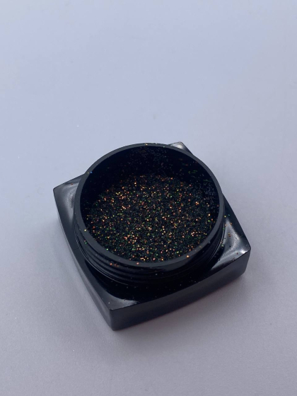 Блискітки ( пісок ) для дизанйу, чорні з золотими вкрапленнями