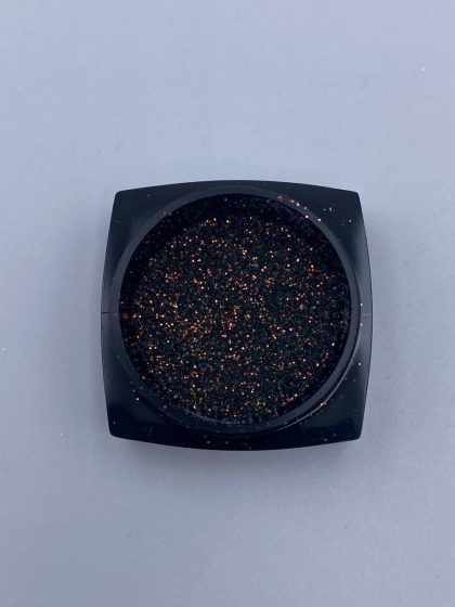Блискітки ( пісок ) для дизанйу, чорні з золотими вкрапленнями