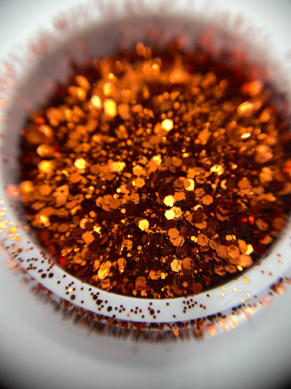 Блискітки ( глітер ) для дизанйу, бронзовий