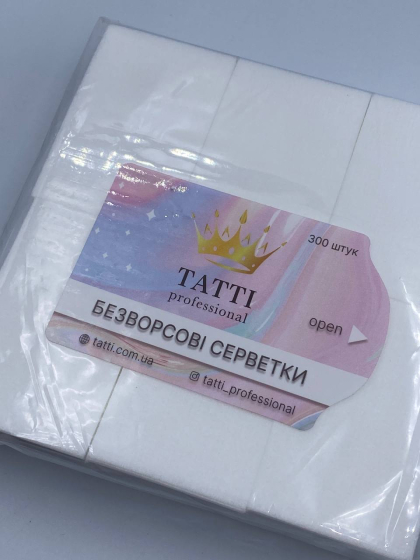 Салфетки безворсовые TATTI professional белые 300 шт